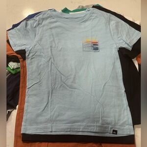 Quiksilver Light Blue Kids Short Sleeve Tee